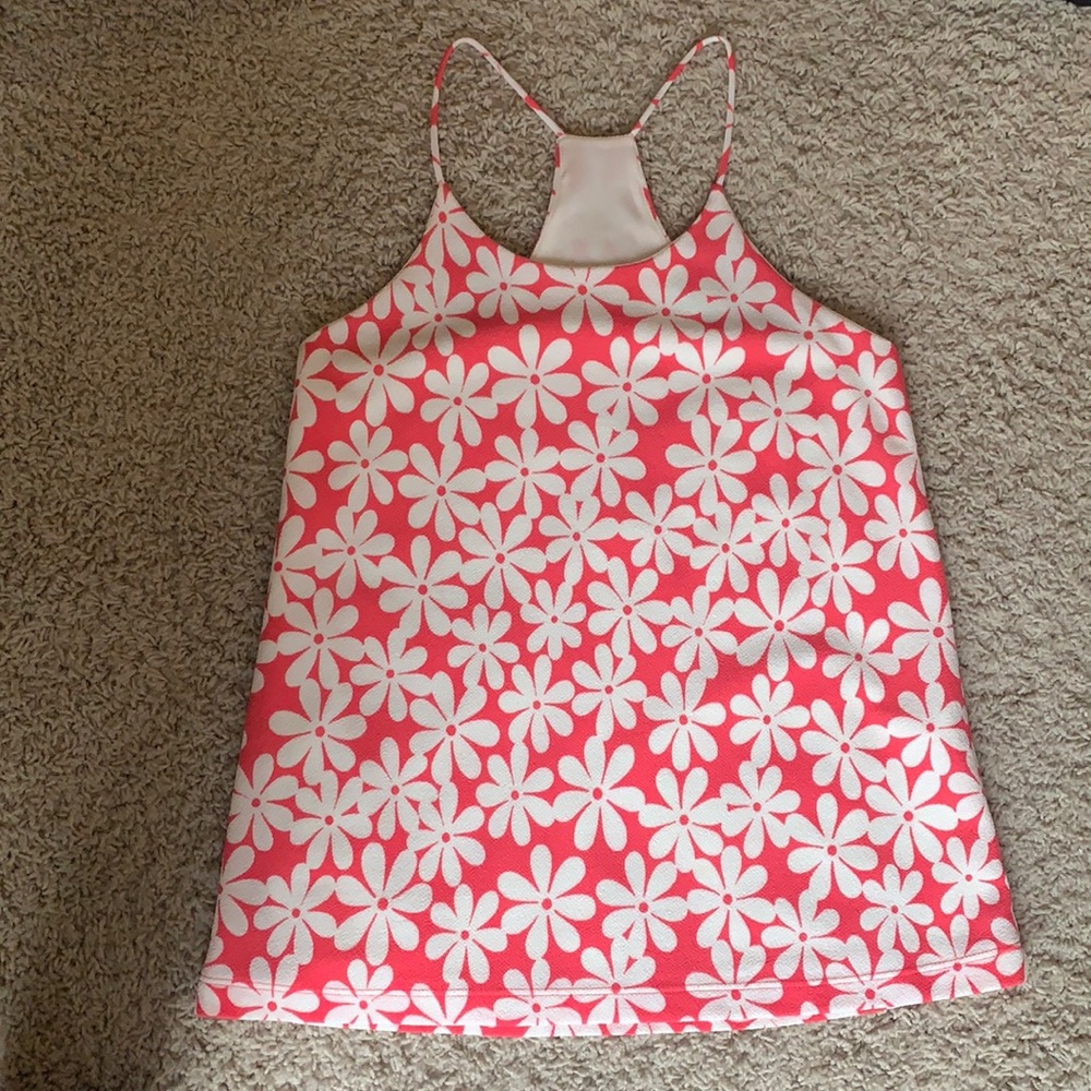 KARLIE PINK FLOWERED TANK